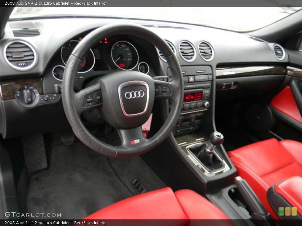 Red/Black Interior Dashboard for the 2008 Audi S4 4.2 quattro Cabriolet #59554586
