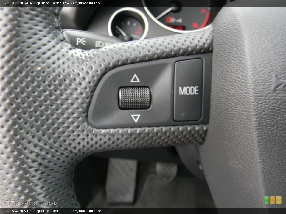 Red/Black Interior Controls for the 2008 Audi S4 4.2 quattro Cabriolet #59554644