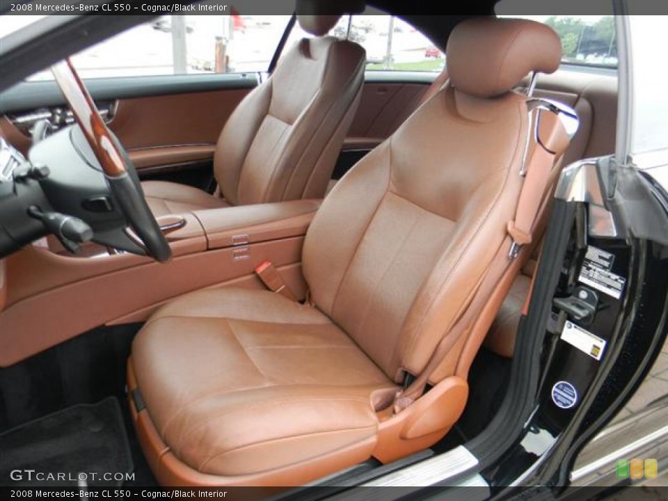 Cognac/Black Interior Photo for the 2008 Mercedes-Benz CL 550 #59554845