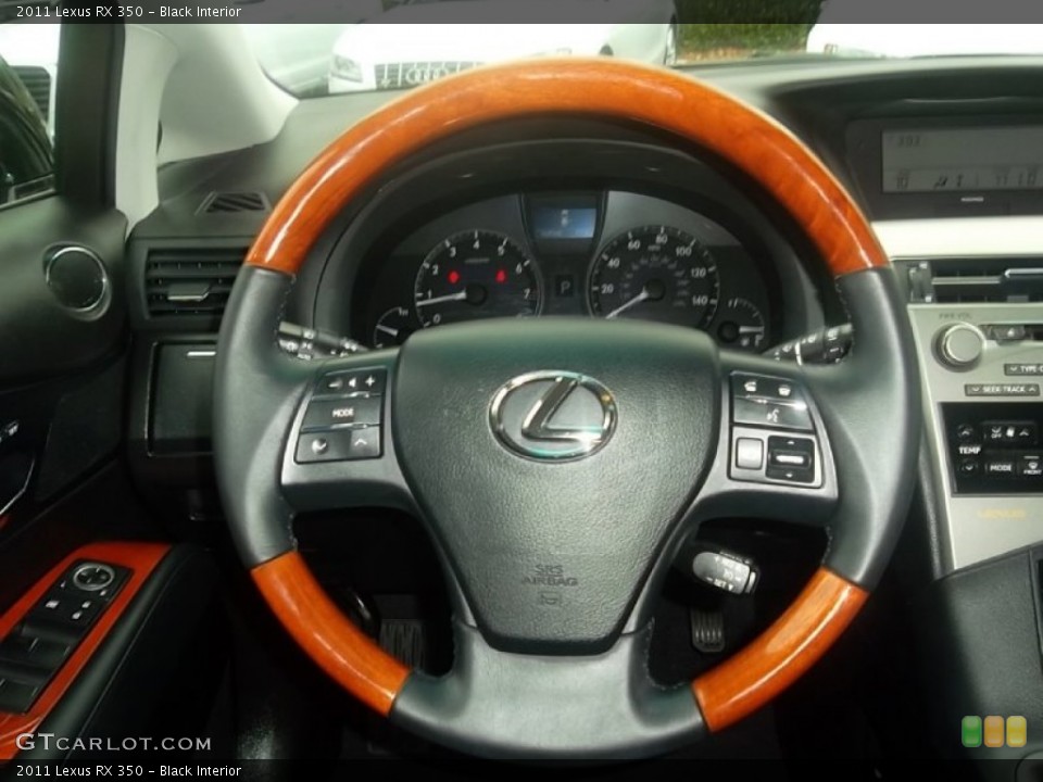 Black Interior Steering Wheel for the 2011 Lexus RX 350 #59555787