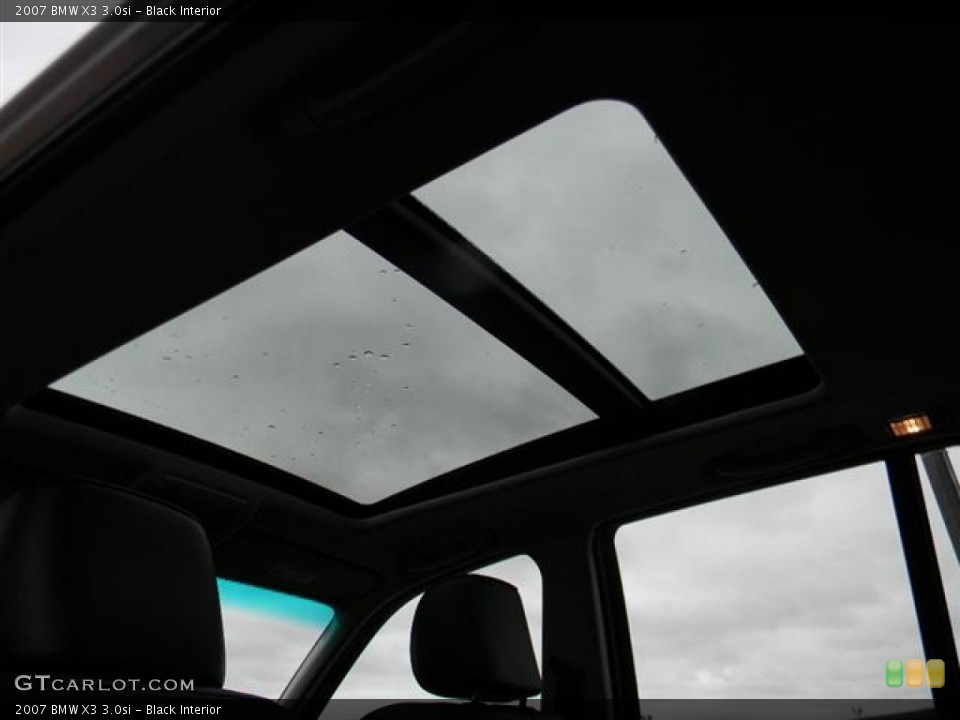 Black Interior Sunroof for the 2007 BMW X3 3.0si #59555835