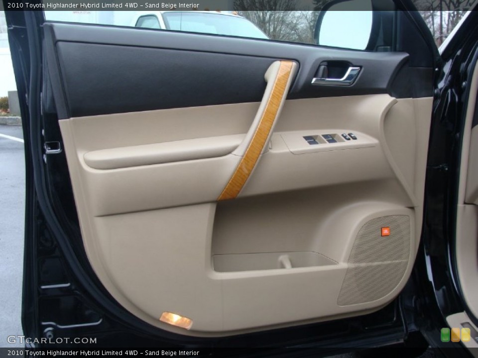 Sand Beige Interior Door Panel for the 2010 Toyota Highlander Hybrid Limited 4WD #59555997