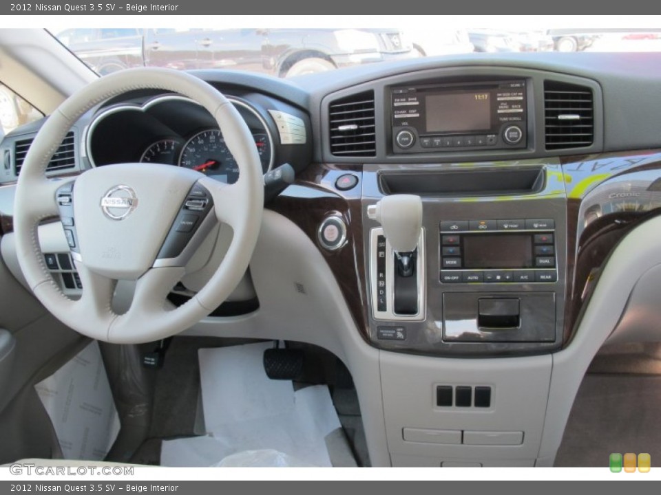 Beige Interior Dashboard for the 2012 Nissan Quest 3.5 SV #59557137