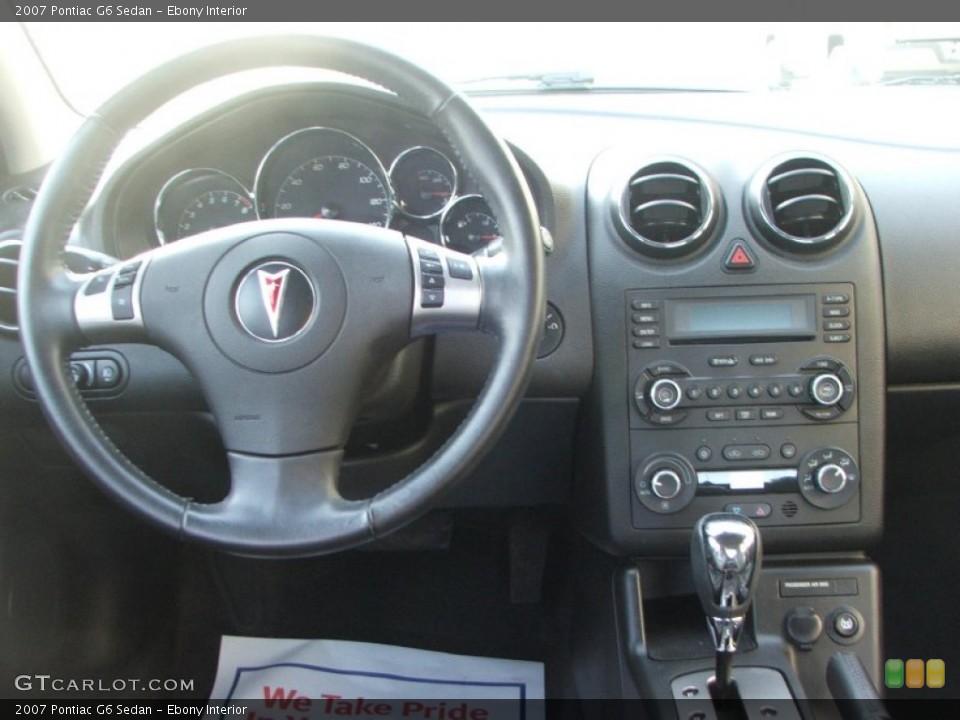 Ebony Interior Dashboard for the 2007 Pontiac G6 Sedan #59557416