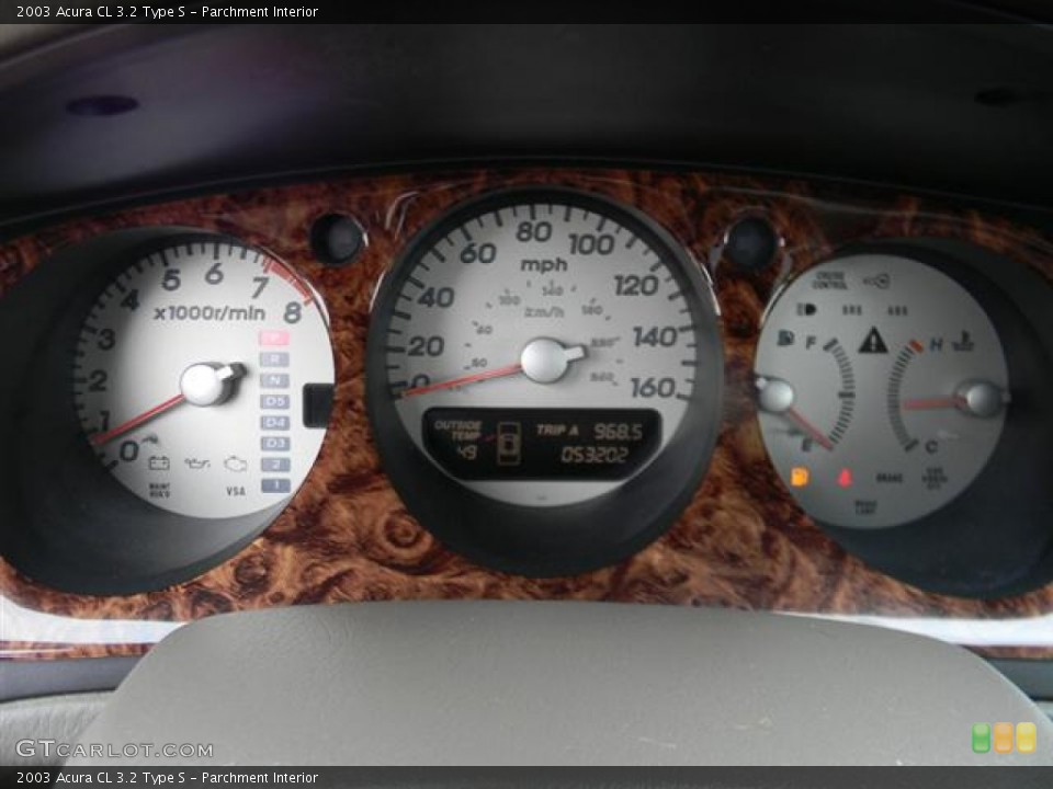 Parchment Interior Gauges for the 2003 Acura CL 3.2 Type S #59557464