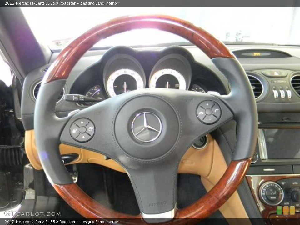 designo Sand Interior Steering Wheel for the 2012 Mercedes-Benz SL 550 Roadster #59558058