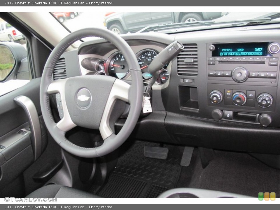 Ebony Interior Dashboard for the 2012 Chevrolet Silverado 1500 LT Regular Cab #59558892