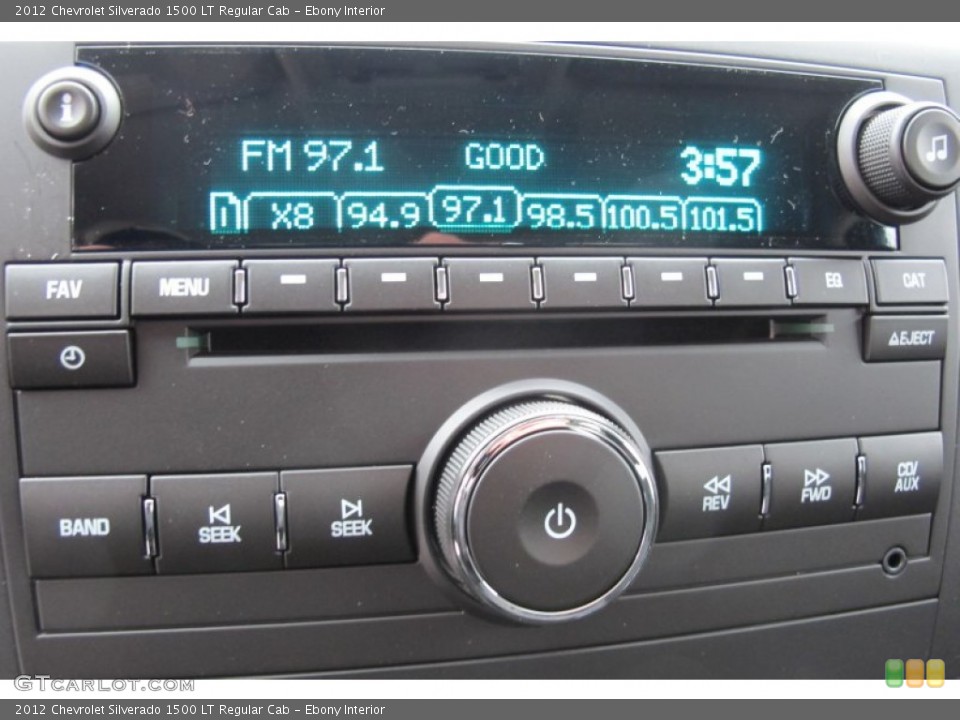 Ebony Interior Audio System for the 2012 Chevrolet Silverado 1500 LT Regular Cab #59558907