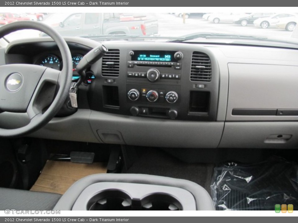 Dark Titanium Interior Dashboard for the 2012 Chevrolet Silverado 1500 LS Crew Cab #59559048