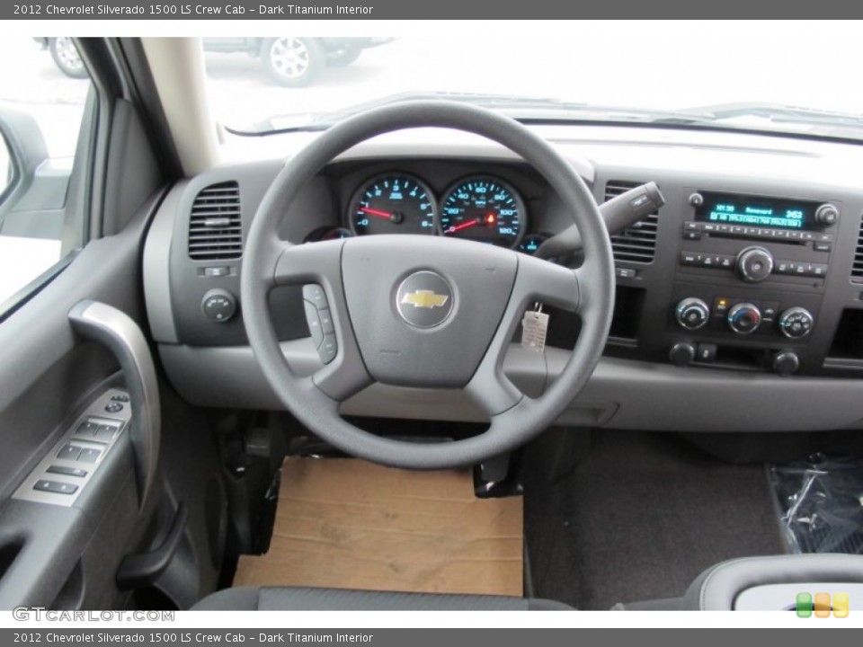 Dark Titanium Interior Dashboard for the 2012 Chevrolet Silverado 1500 LS Crew Cab #59559057