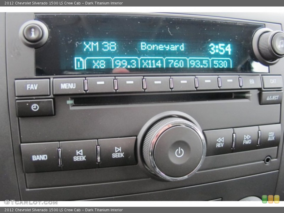 Dark Titanium Interior Audio System for the 2012 Chevrolet Silverado 1500 LS Crew Cab #59559075