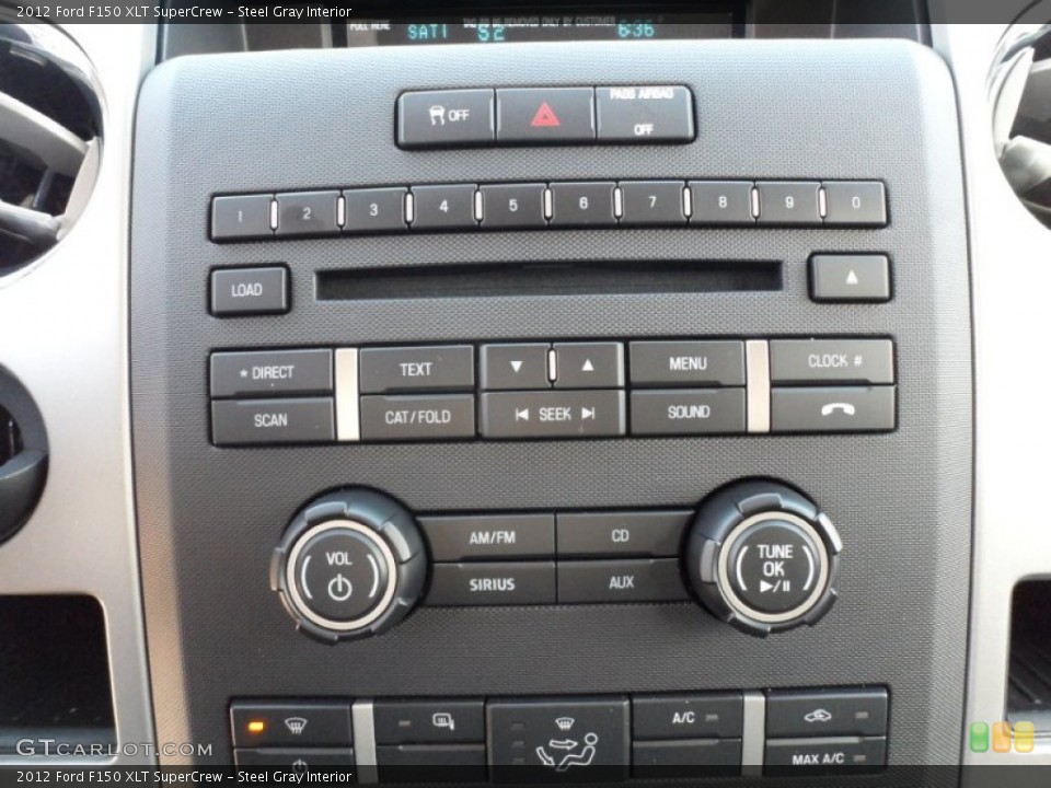 Steel Gray Interior Controls for the 2012 Ford F150 XLT SuperCrew #59562714