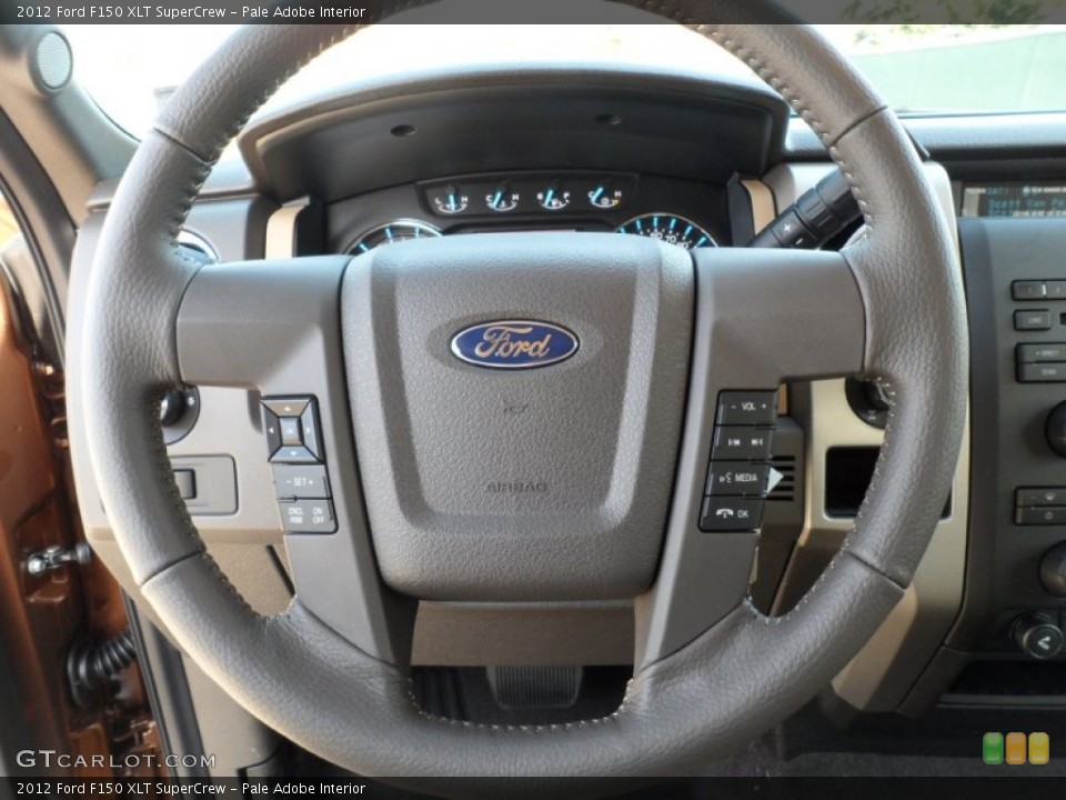 Pale Adobe Interior Steering Wheel for the 2012 Ford F150 XLT SuperCrew #59563062