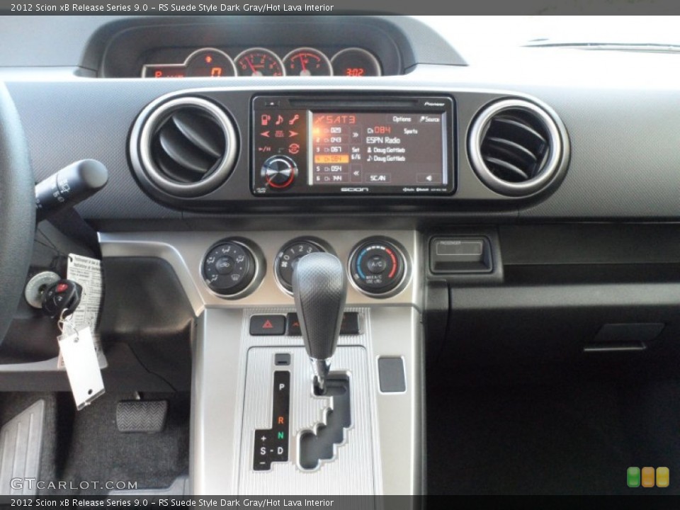 RS Suede Style Dark Gray/Hot Lava Interior Controls for the 2012 Scion xB Release Series 9.0 #59563665