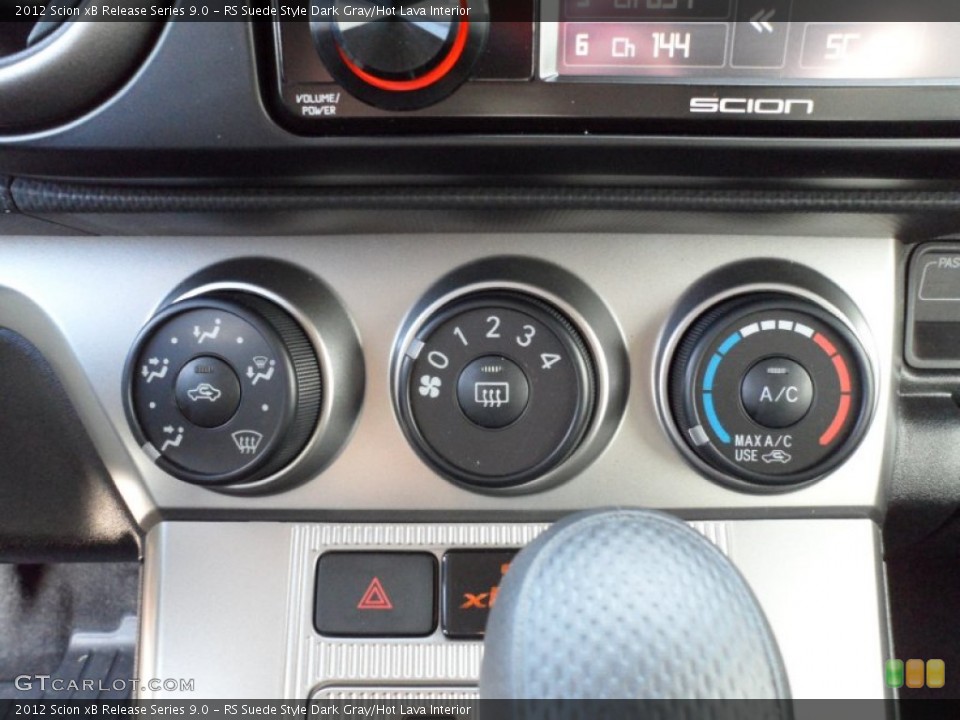 RS Suede Style Dark Gray/Hot Lava Interior Controls for the 2012 Scion xB Release Series 9.0 #59563679