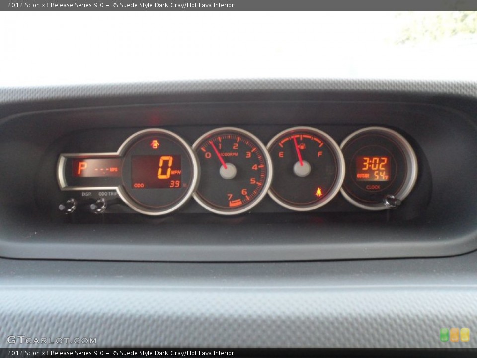 RS Suede Style Dark Gray/Hot Lava Interior Gauges for the 2012 Scion xB Release Series 9.0 #59563701