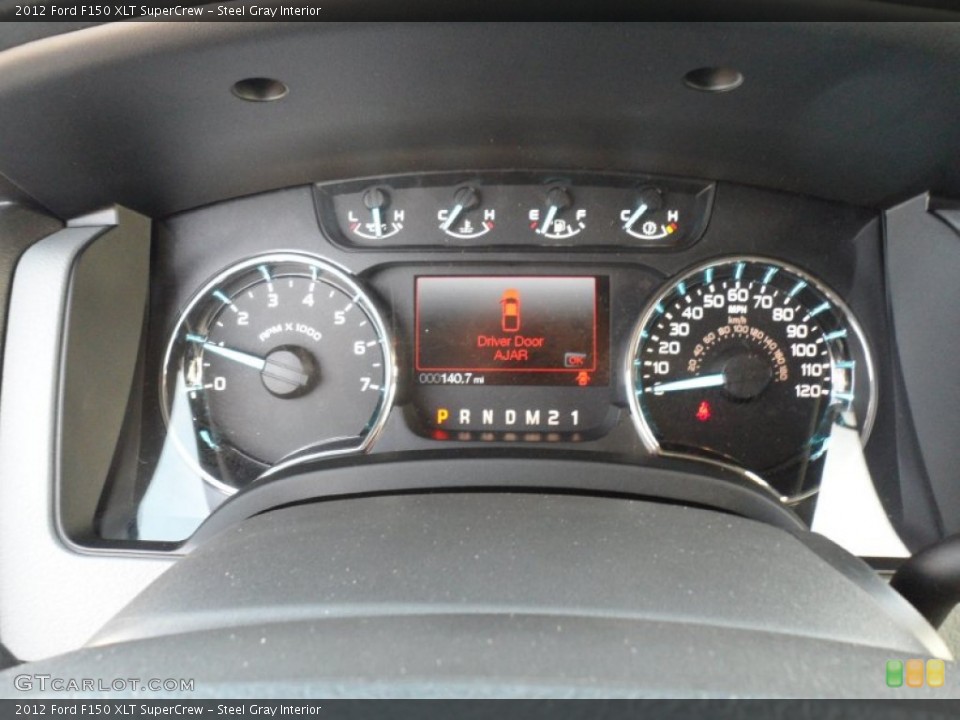 Steel Gray Interior Gauges for the 2012 Ford F150 XLT SuperCrew #59565201