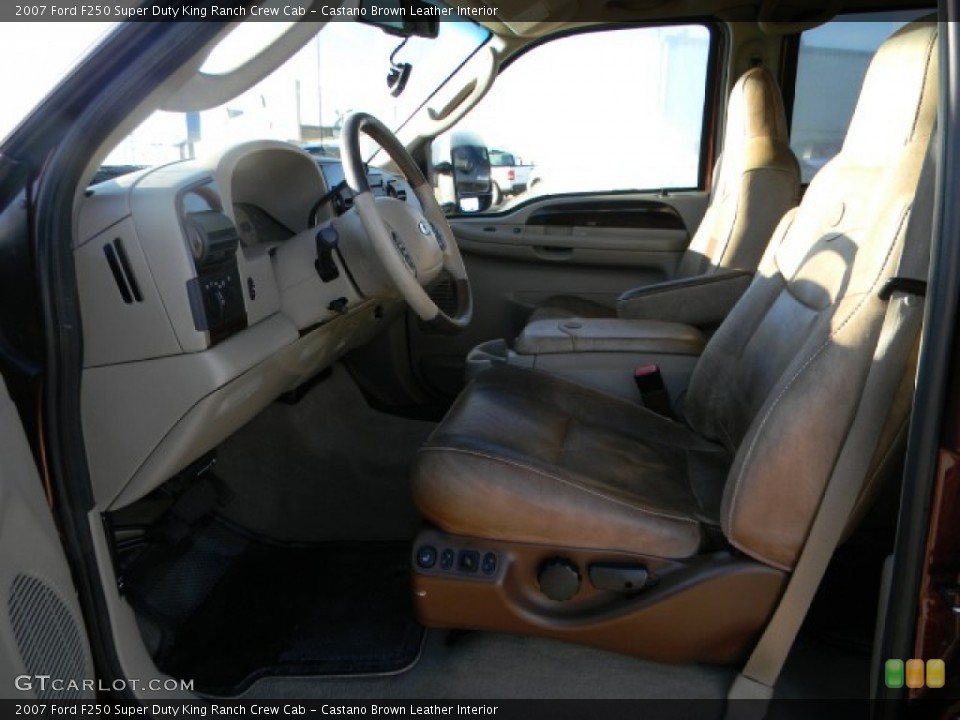 Castano Brown Leather Interior Photo for the 2007 Ford F250 Super Duty King Ranch Crew Cab #59565875