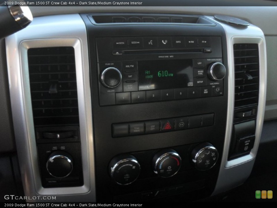 Dark Slate/Medium Graystone Interior Controls for the 2009 Dodge Ram 1500 ST Crew Cab 4x4 #59568391