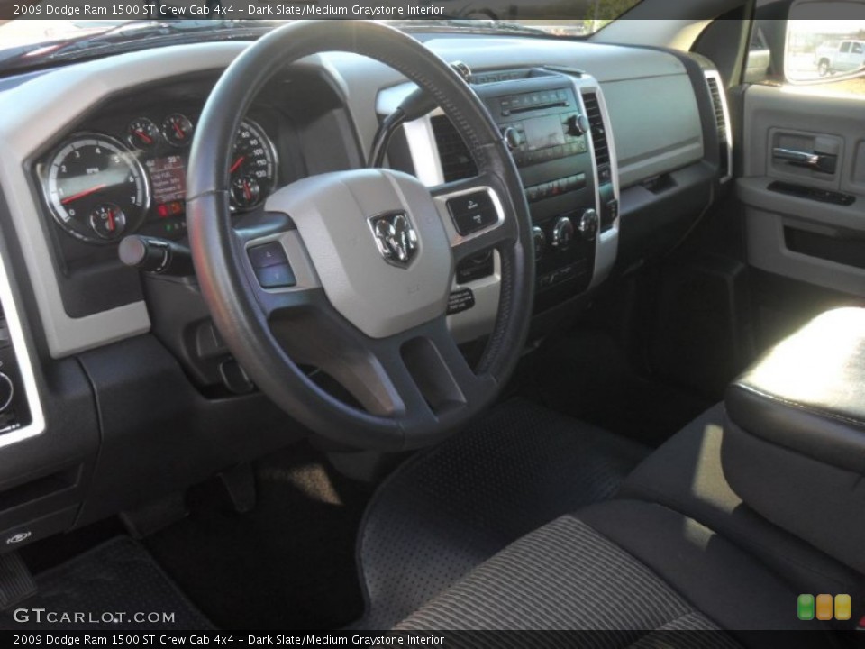 Dark Slate/Medium Graystone Interior Dashboard for the 2009 Dodge Ram 1500 ST Crew Cab 4x4 #59568498
