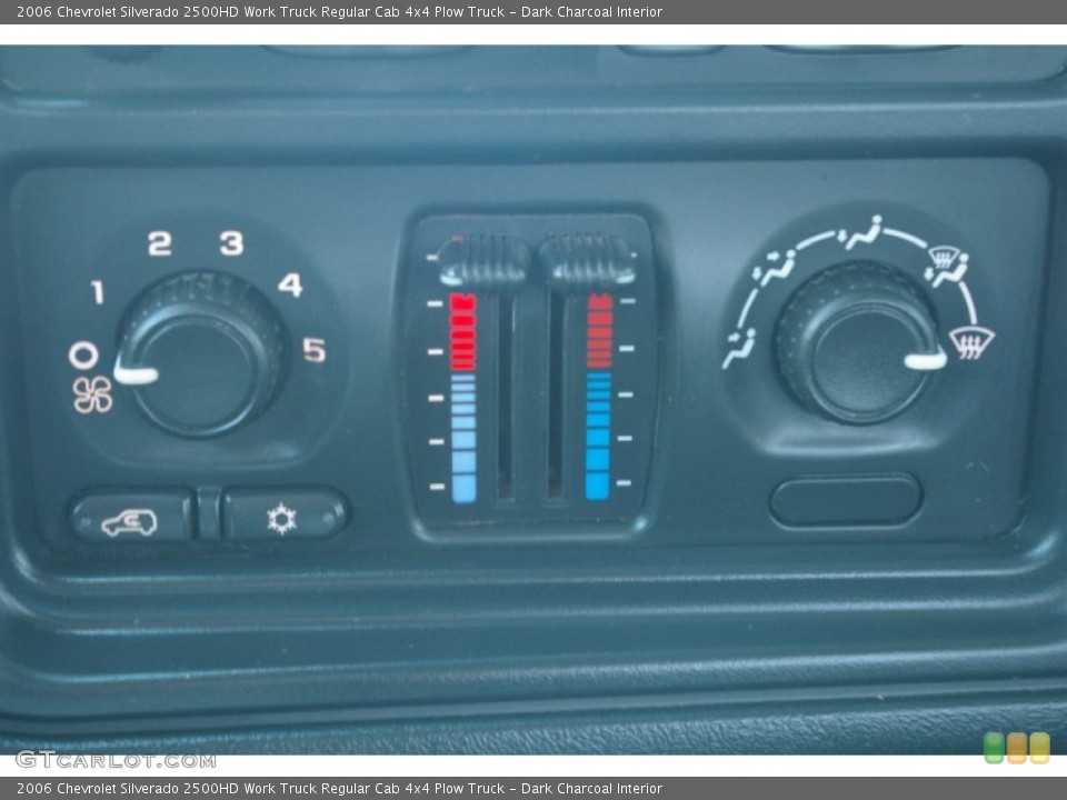 Dark Charcoal Interior Controls for the 2006 Chevrolet Silverado 2500HD Work Truck Regular Cab 4x4 Plow Truck #59568570