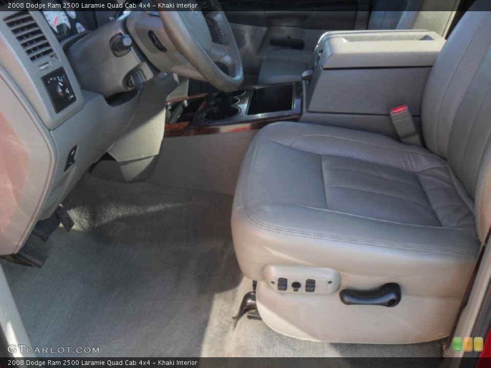 Khaki Interior Photo for the 2008 Dodge Ram 2500 Laramie Quad Cab 4x4 #59568777