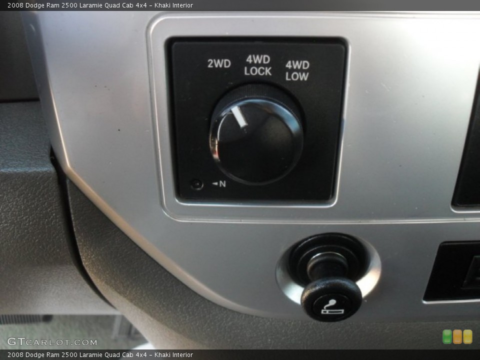 Khaki Interior Controls for the 2008 Dodge Ram 2500 Laramie Quad Cab 4x4 #59568810