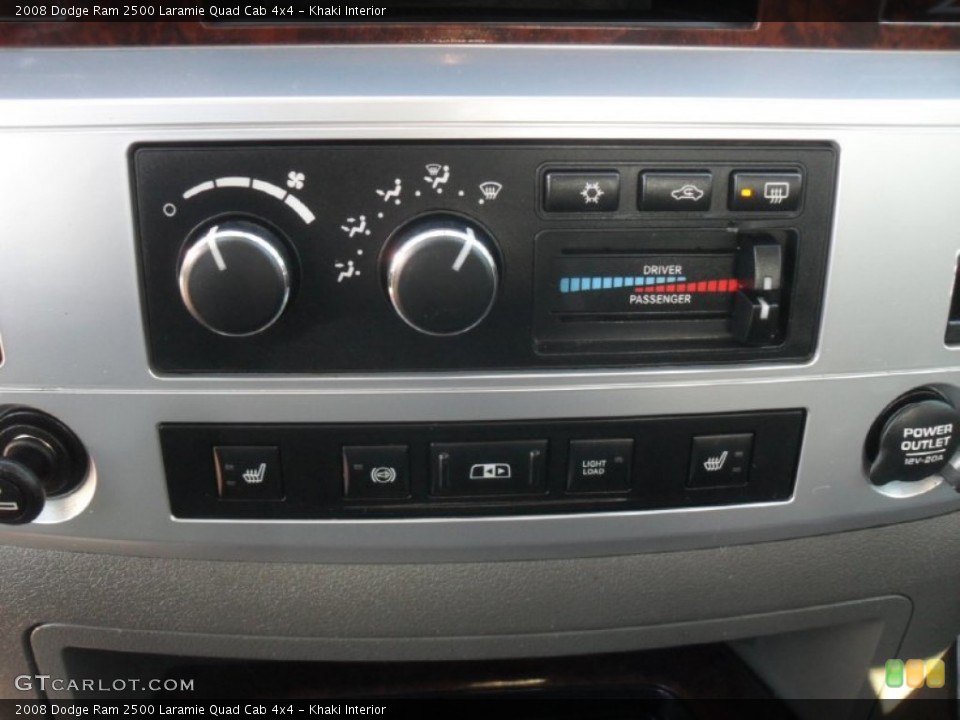 Khaki Interior Controls for the 2008 Dodge Ram 2500 Laramie Quad Cab 4x4 #59568816
