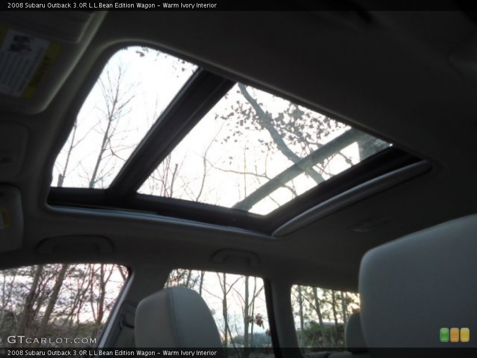 Warm Ivory Interior Sunroof for the 2008 Subaru Outback 3.0R L.L.Bean Edition Wagon #59571012