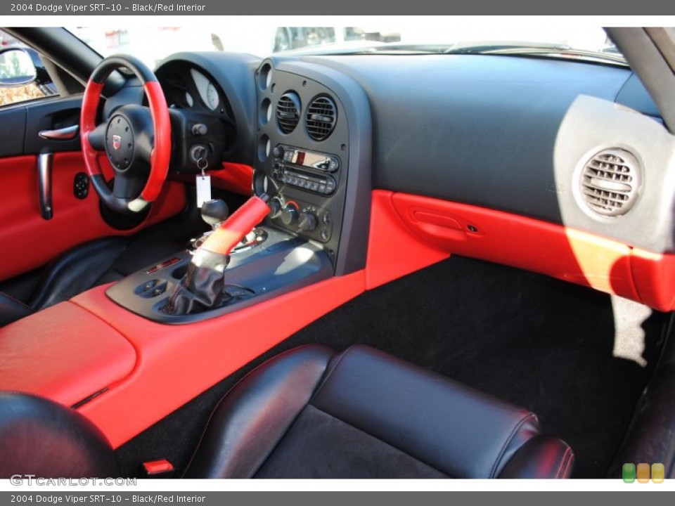 Black/Red Interior Dashboard for the 2004 Dodge Viper SRT-10 #59572179
