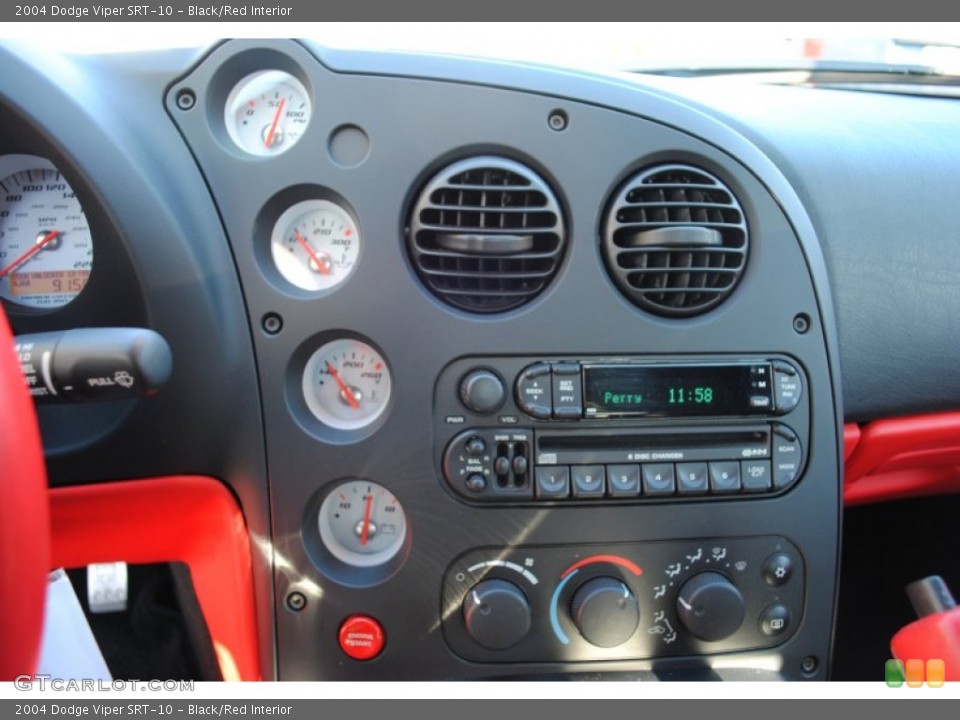 Black/Red Interior Controls for the 2004 Dodge Viper SRT-10 #59572197