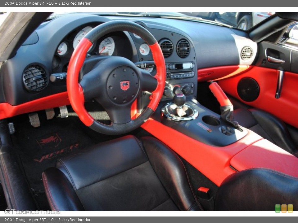 Black/Red Interior Prime Interior for the 2004 Dodge Viper SRT-10 #59572209