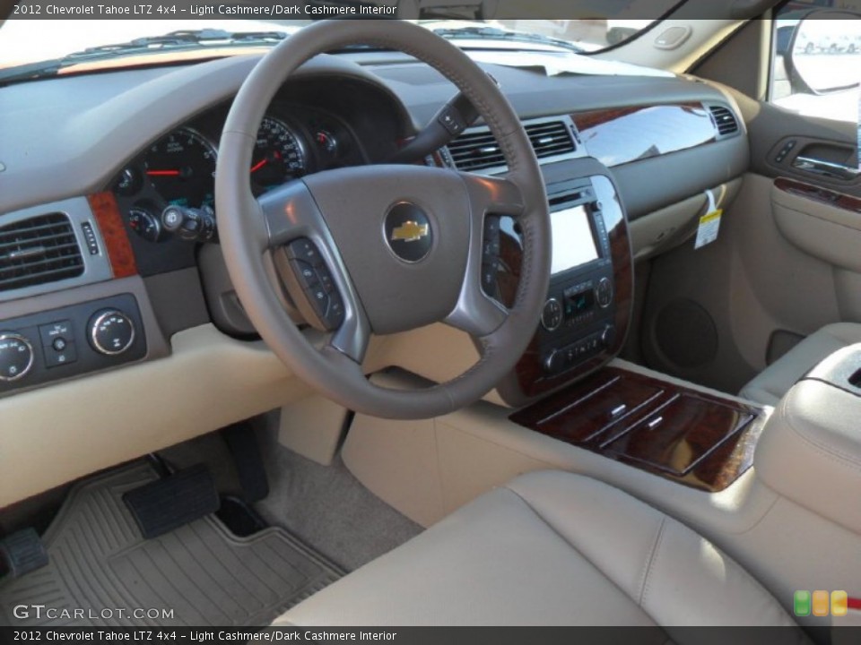 Light Cashmere/Dark Cashmere Interior Prime Interior for the 2012 Chevrolet Tahoe LTZ 4x4 #59572701