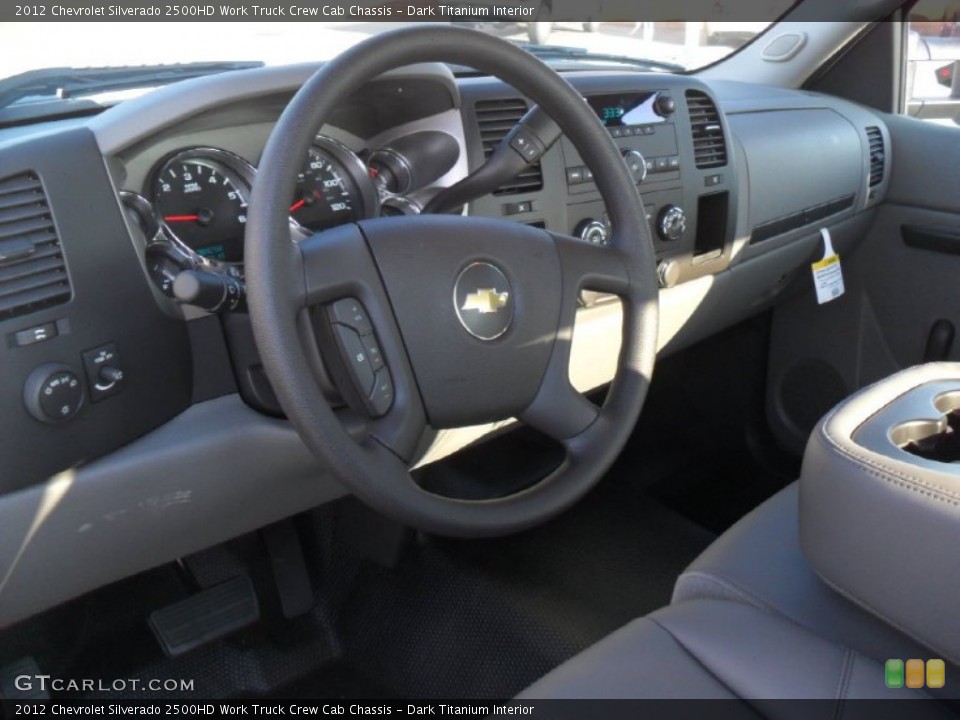 Dark Titanium Interior Dashboard for the 2012 Chevrolet Silverado 2500HD Work Truck Crew Cab Chassis #59574192