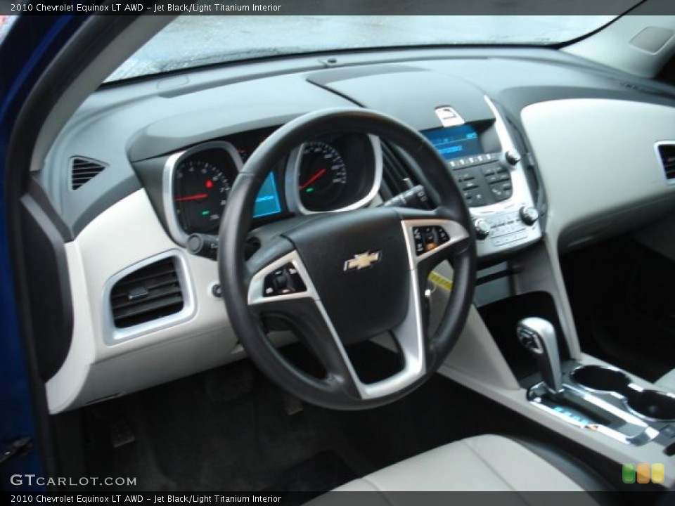 Jet Black/Light Titanium Interior Dashboard for the 2010 Chevrolet Equinox LT AWD #59575503