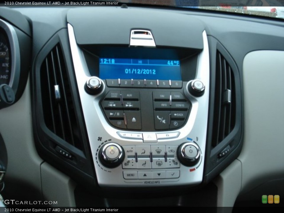 Jet Black/Light Titanium Interior Controls for the 2010 Chevrolet Equinox LT AWD #59575545