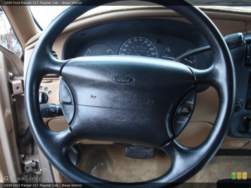 Beige Interior Steering Wheel for the 1996 Ford Ranger XLT Regular Cab #59575758