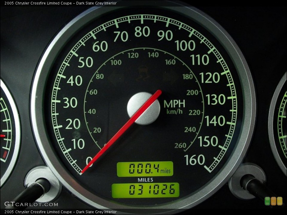 Dark Slate Grey Interior Gauges for the 2005 Chrysler Crossfire Limited Coupe #59577258