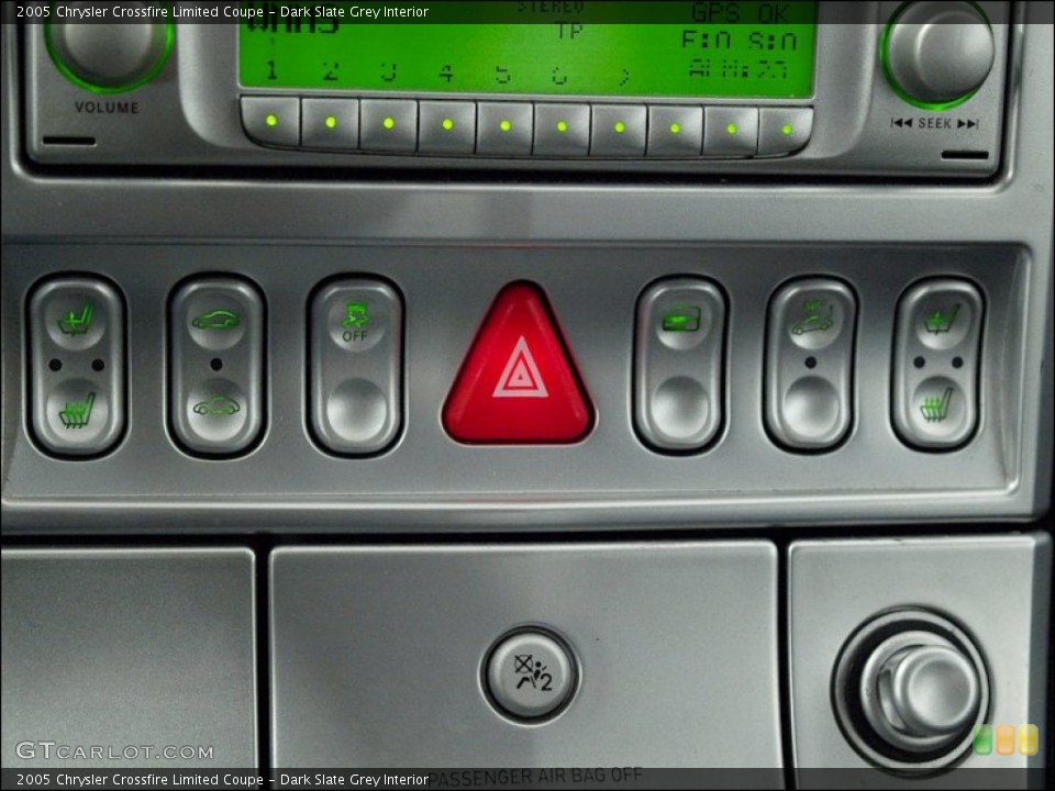 Dark Slate Grey Interior Controls for the 2005 Chrysler Crossfire Limited Coupe #59577276
