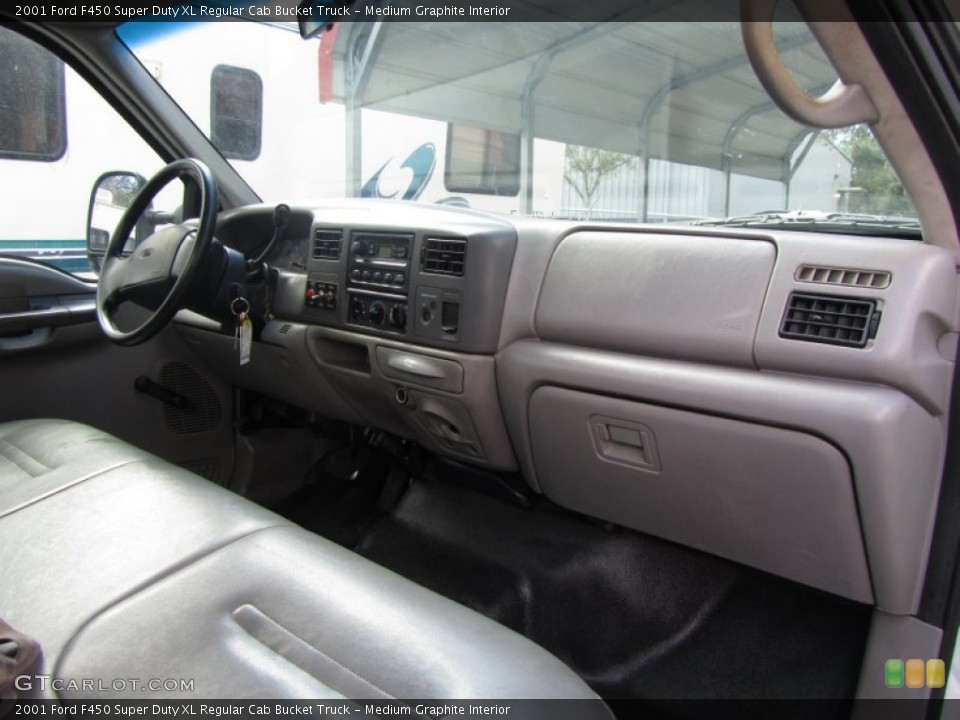 Medium Graphite Interior Dashboard for the 2001 Ford F450 Super Duty XL Regular Cab Bucket Truck #59577606