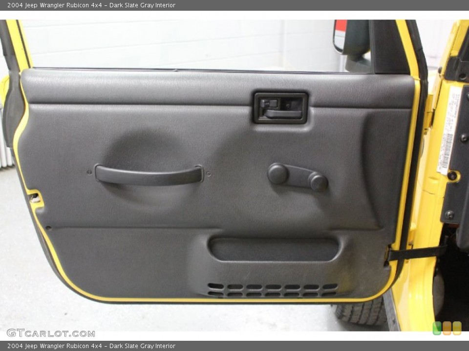 Dark Slate Gray Interior Door Panel for the 2004 Jeep Wrangler Rubicon 4x4 #59578764