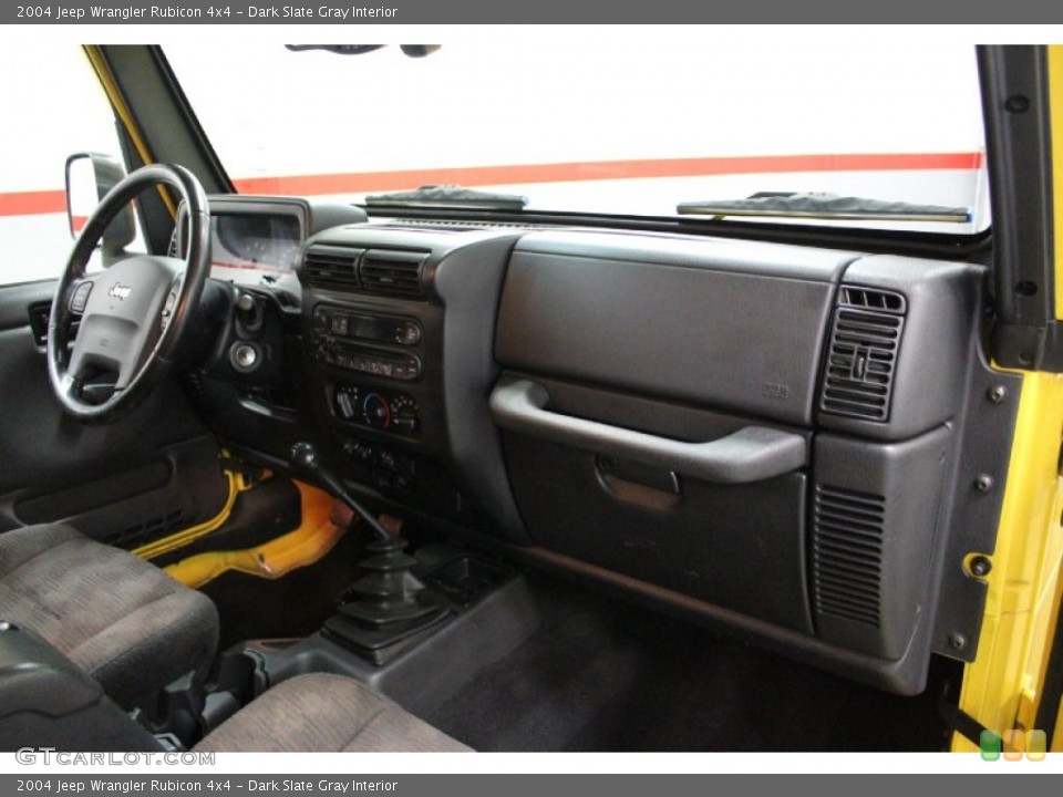 Dark Slate Gray Interior Dashboard for the 2004 Jeep Wrangler Rubicon 4x4 #59578896