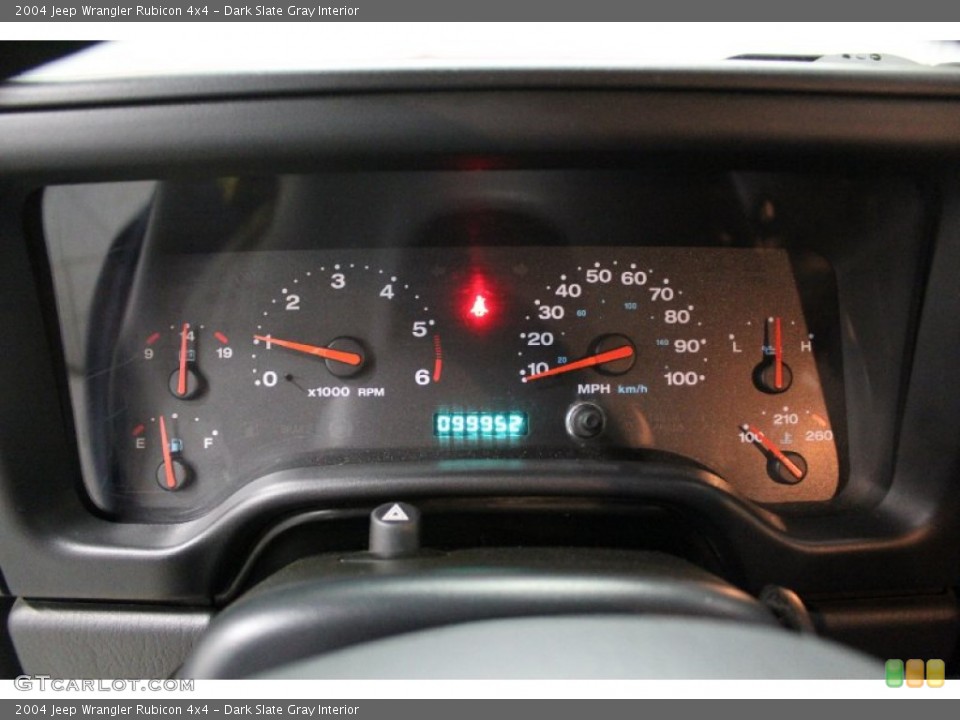 Dark Slate Gray Interior Gauges for the 2004 Jeep Wrangler Rubicon 4x4 #59578932