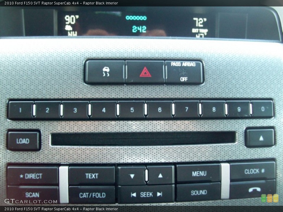 Raptor Black Interior Audio System for the 2010 Ford F150 SVT Raptor SuperCab 4x4 #59579118