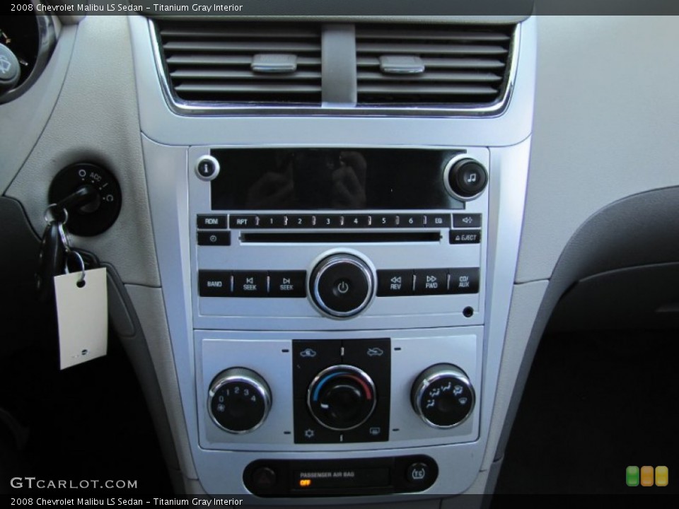 Titanium Gray Interior Audio System for the 2008 Chevrolet Malibu LS Sedan #59580306