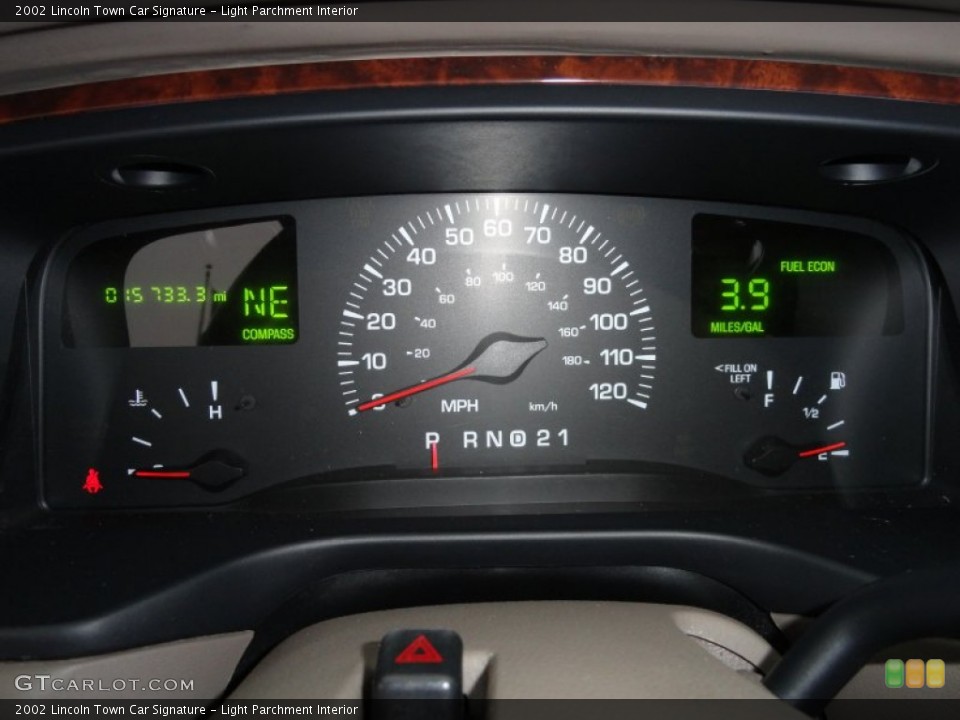 Light Parchment Interior Gauges for the 2002 Lincoln Town Car Signature #59582190