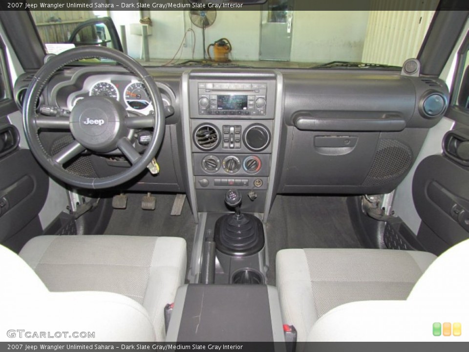 Dark Slate Gray/Medium Slate Gray Interior Dashboard for the 2007 Jeep Wrangler Unlimited Sahara #59582520