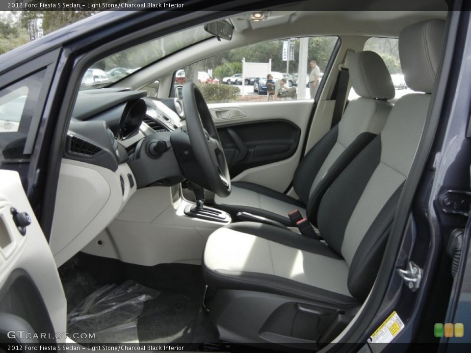 Light Stone/Charcoal Black Interior Photo for the 2012 Ford Fiesta S Sedan #59584257