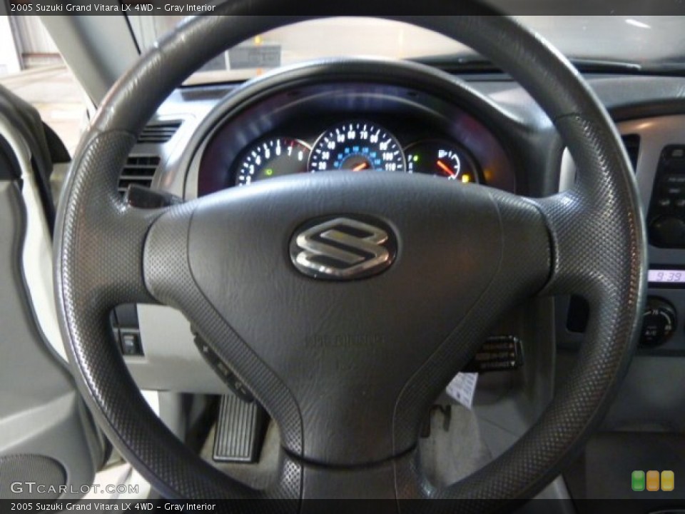 Gray Interior Steering Wheel for the 2005 Suzuki Grand Vitara LX 4WD #59584774
