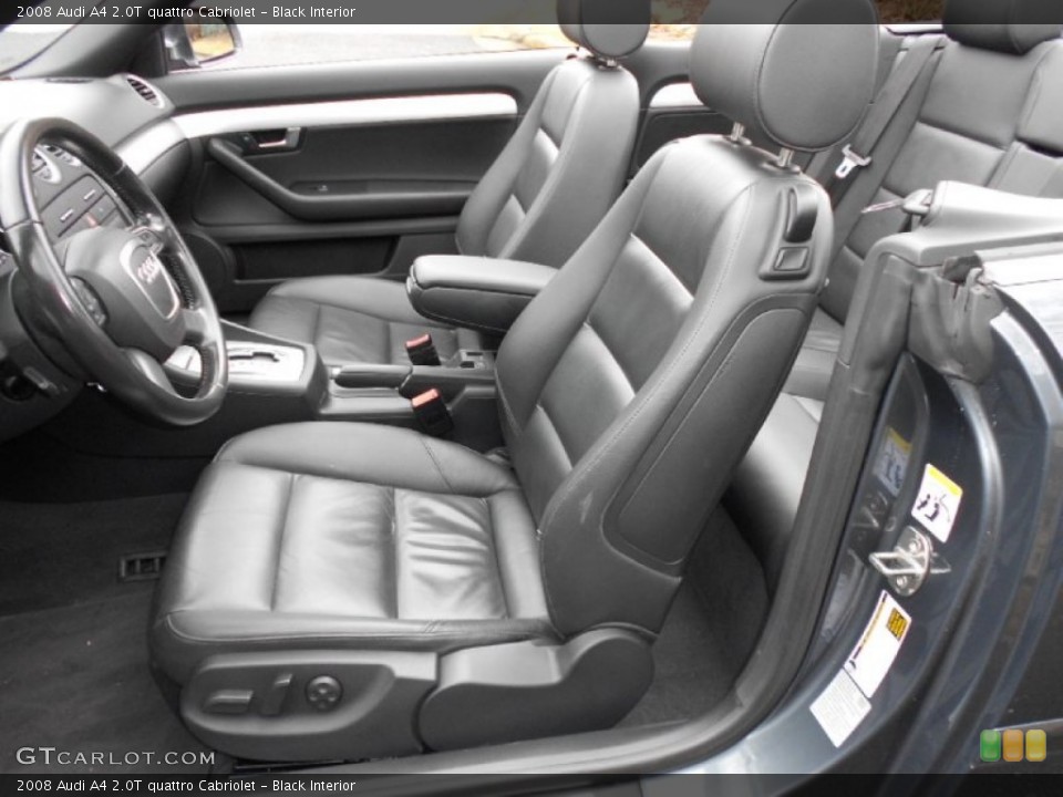 Black Interior Photo for the 2008 Audi A4 2.0T quattro Cabriolet #59585583